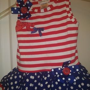 Bonnie Jean red/white/blue dress